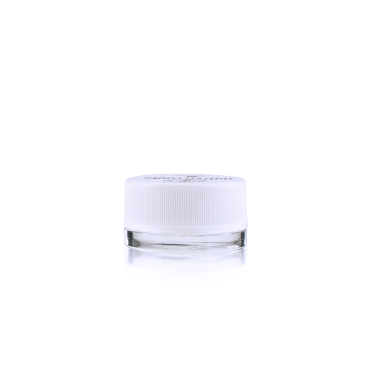3ml 5ml 7ml frosted cosmetic cream glass jar with childproof lid