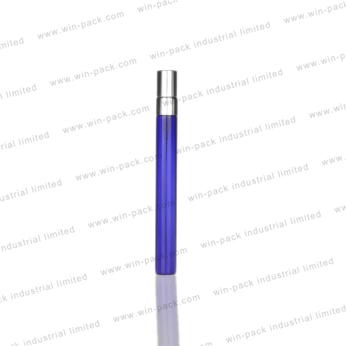 3ml 5ml 8ml 10ml 15ml mini black red clear perfume container painting color tube glass bottle with aluminum sprayer