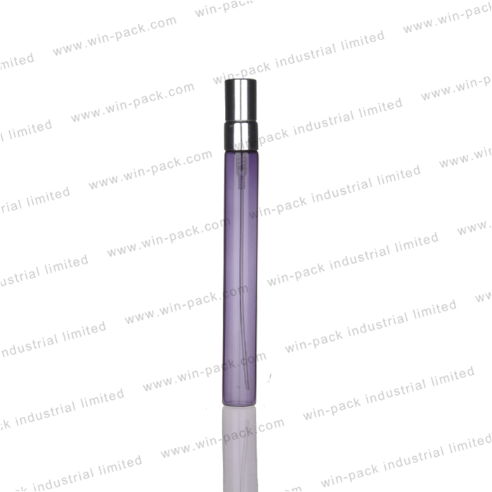 3ml 5ml 8ml 10ml 15ml mini black red clear perfume container painting color tube glass bottle with aluminum sprayer
