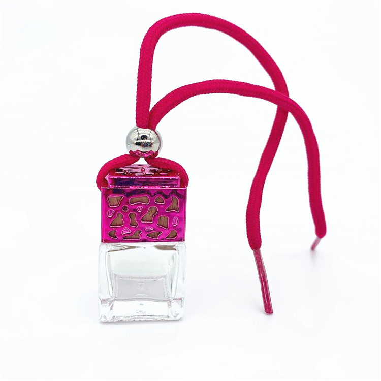 3ml 5ml 8ml 10ml Square bottle for car fragrance pendant air freshener empty perfume glass bottle hanging diffuser fancy perfume