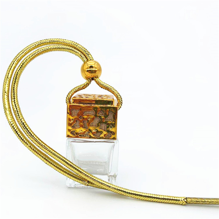 3ml 5ml 8ml 10ml Square bottle for car fragrance pendant air freshener empty perfume glass bottle hanging diffuser fancy perfume