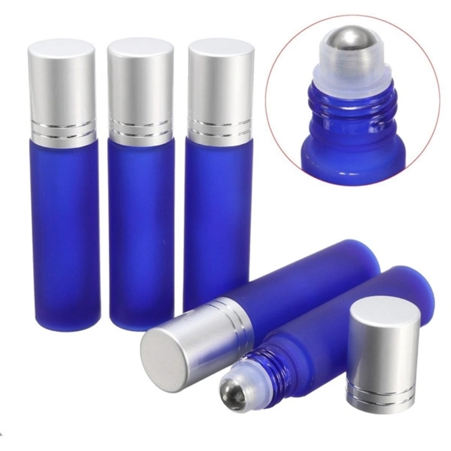 3ml 5ml 8ml 10ml clear amber colored glass roll on bottle