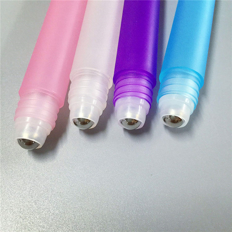 3ml 5ml 8ml 10ml frost blue purple pink Empty deodorant roller bottle plastic roll on bottle