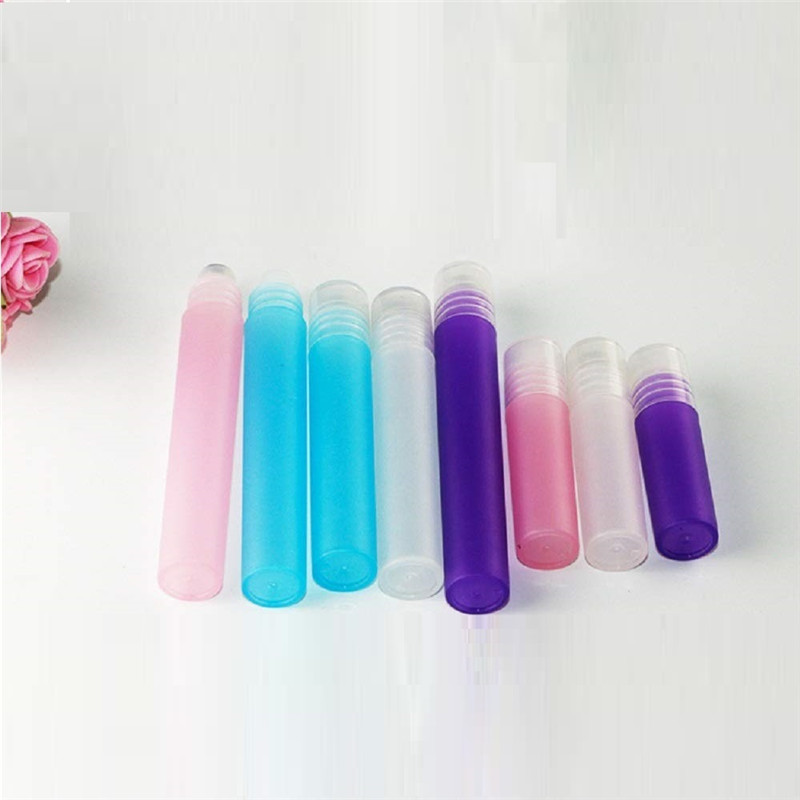 3ml 5ml 8ml 10ml frost blue purple pink Empty deodorant roller bottle plastic roll on bottle