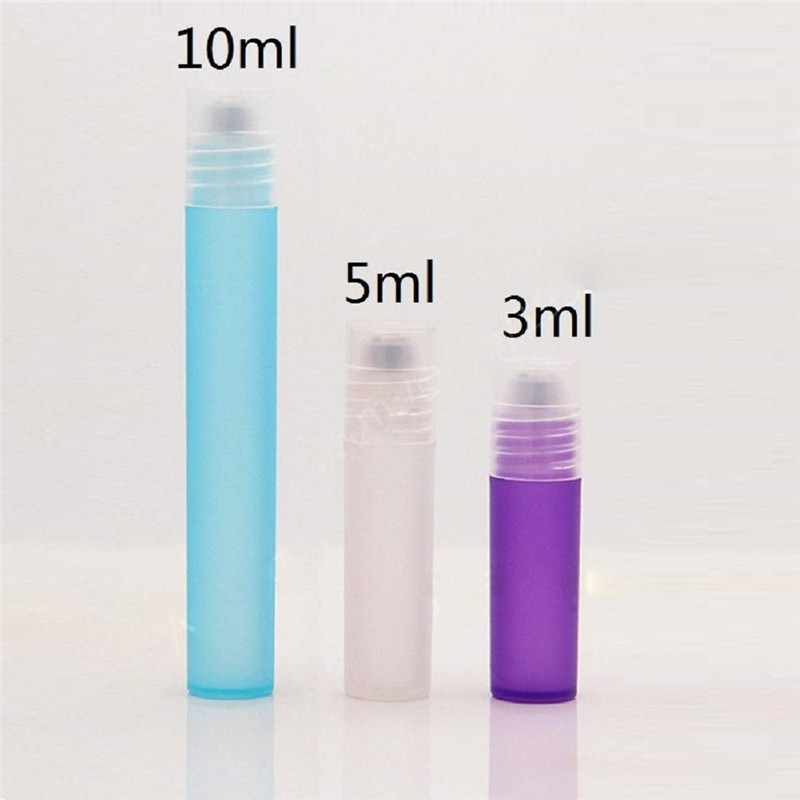 3ml 5ml 8ml 10ml frost blue purple pink Empty deodorant roller bottle plastic roll on bottle