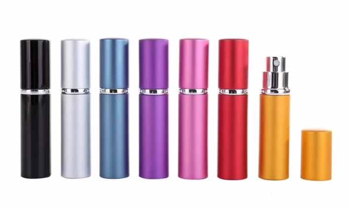3ml 5ml Aluminum Bottom Refillable Travel Portable Perfume Atomizer Pump Spray Perfume Bottle