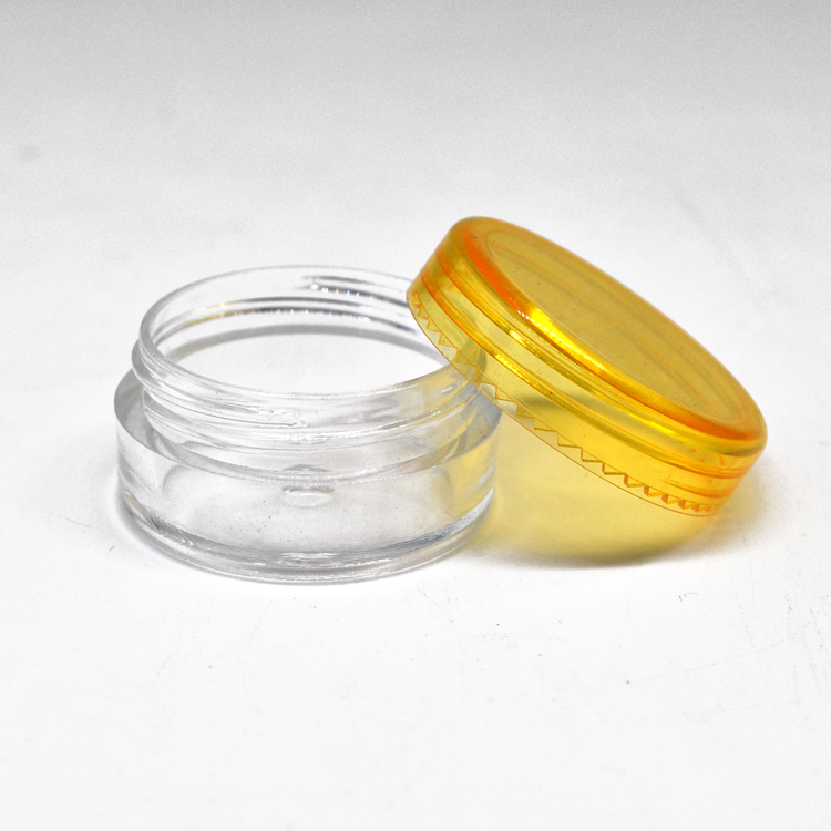 3ml 5ml cosmetic sample travel jars facial, eye, mask cream container 3g small pet plastic jar