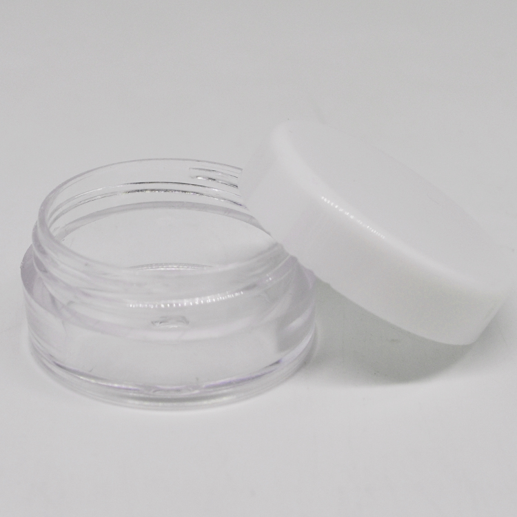 3ml 5ml cosmetic sample travel jars facial, eye, mask cream container 3g small pet plastic jar