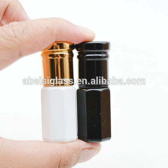 3ml 6ml 12ml Arabian oud attar gold screw cap glass perfume or agarwood oil fragrances in mini bottles