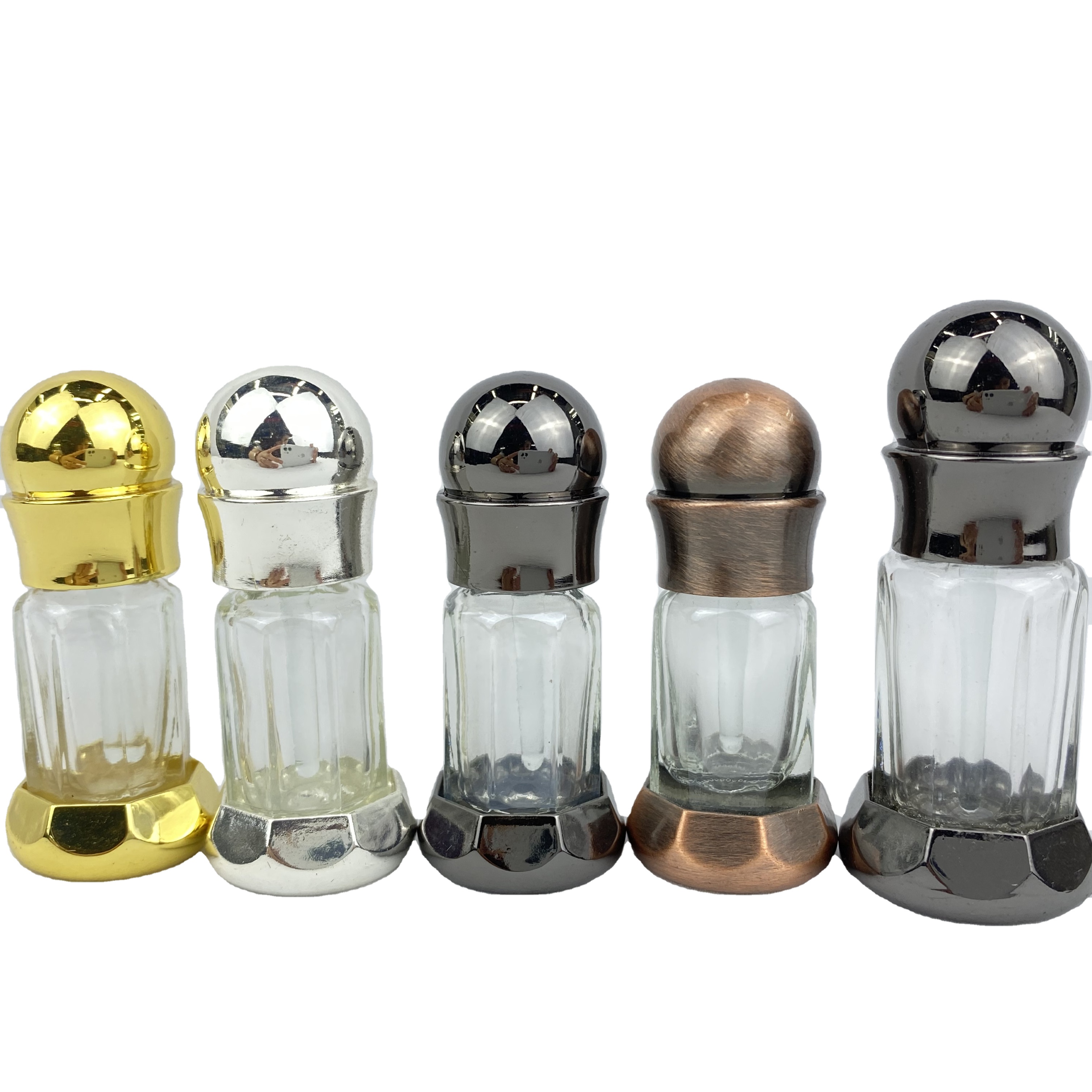 3ml 6ml 12ml Empty Attar Arabian Oud Perfume Glass Bottles Brown Essential Oil Bottles