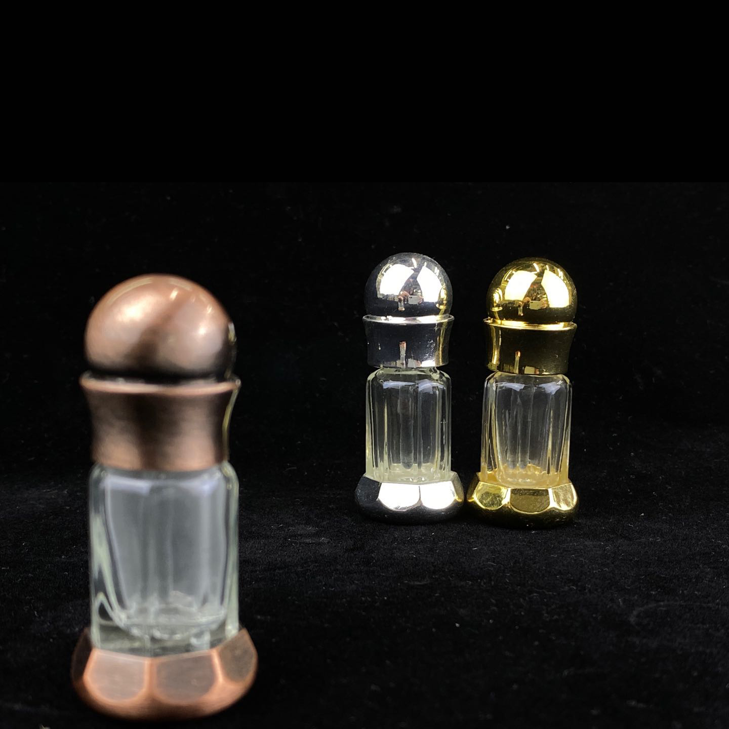 3ml 6ml 12ml Empty Attar Arabian Oud Perfume Glass Bottles Brown Essential Oil Bottles