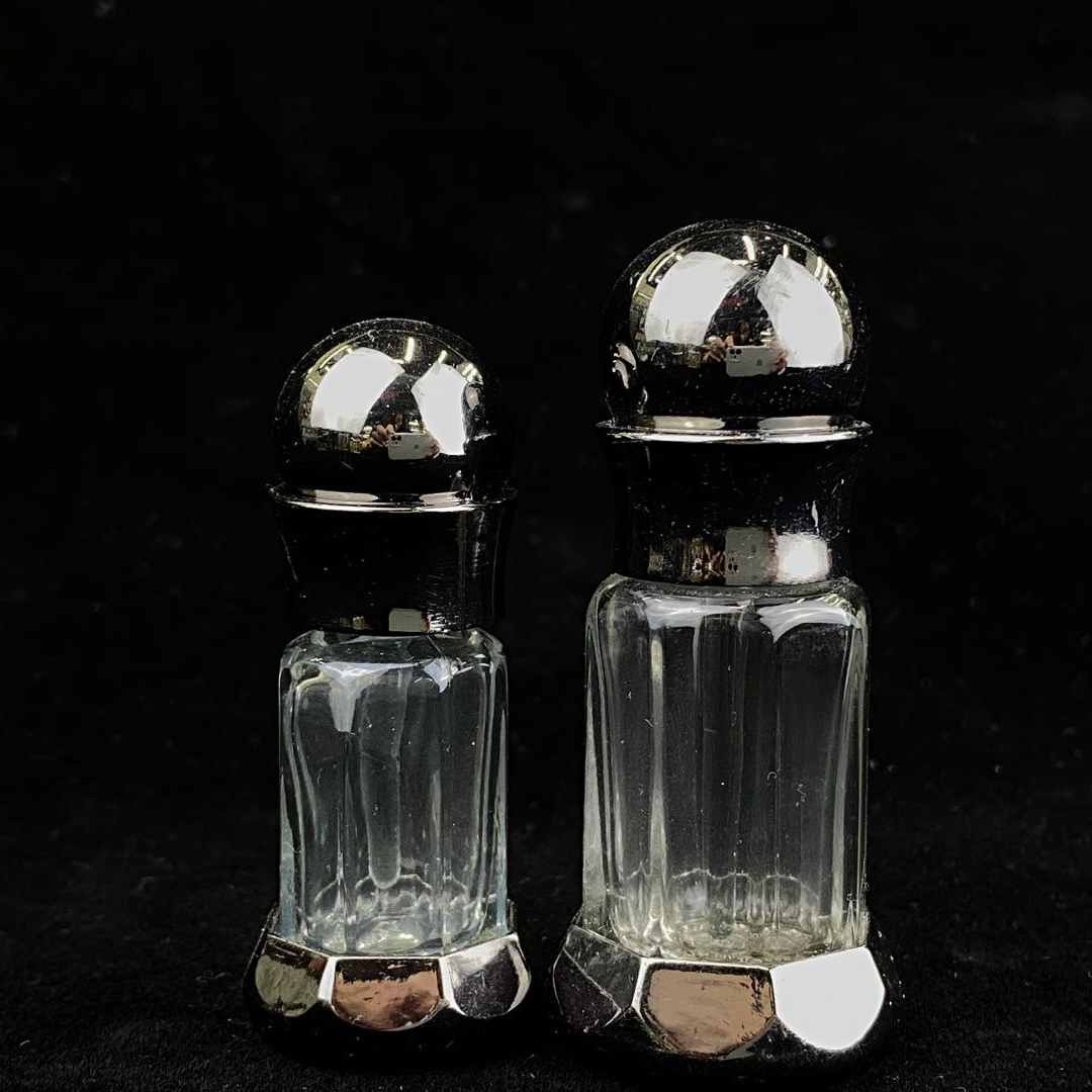 3ml 6ml 12ml Empty Attar Arabian Oud Perfume Glass Bottles Brown Essential Oil Bottles