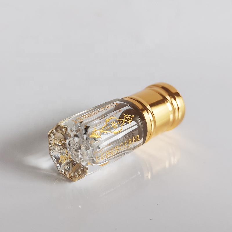 3ml 6ml 12ml Octagonal Glass Perfume Oil Attar Bottle Mini Crystal Perfume Bottles With Glass Stick