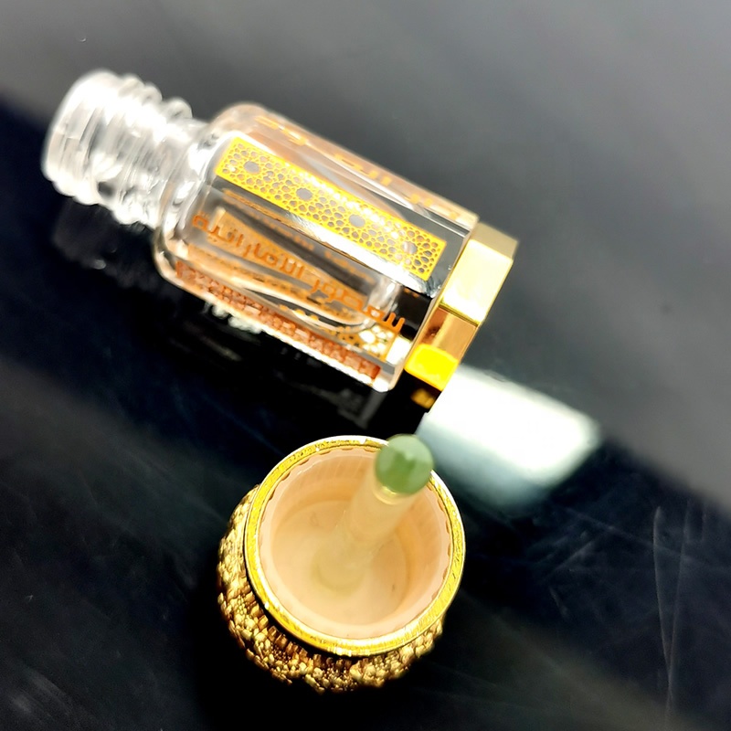 3ml 6ml 12ml Stick Octagonal Arabian Refillable Roll Cap Glass Crystal Empty Oil Perfume Bottles