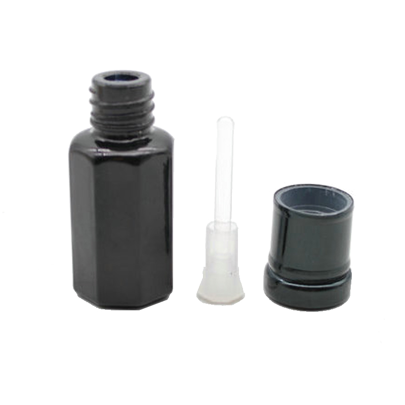 3ml 6ml 12ml fancy Black/White attar OUD oil glass perfume bottle with aluminum cap