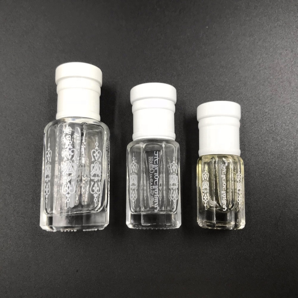 3ml 6ml 12ml hot sale attar oil perfume glass bottle for oud oil