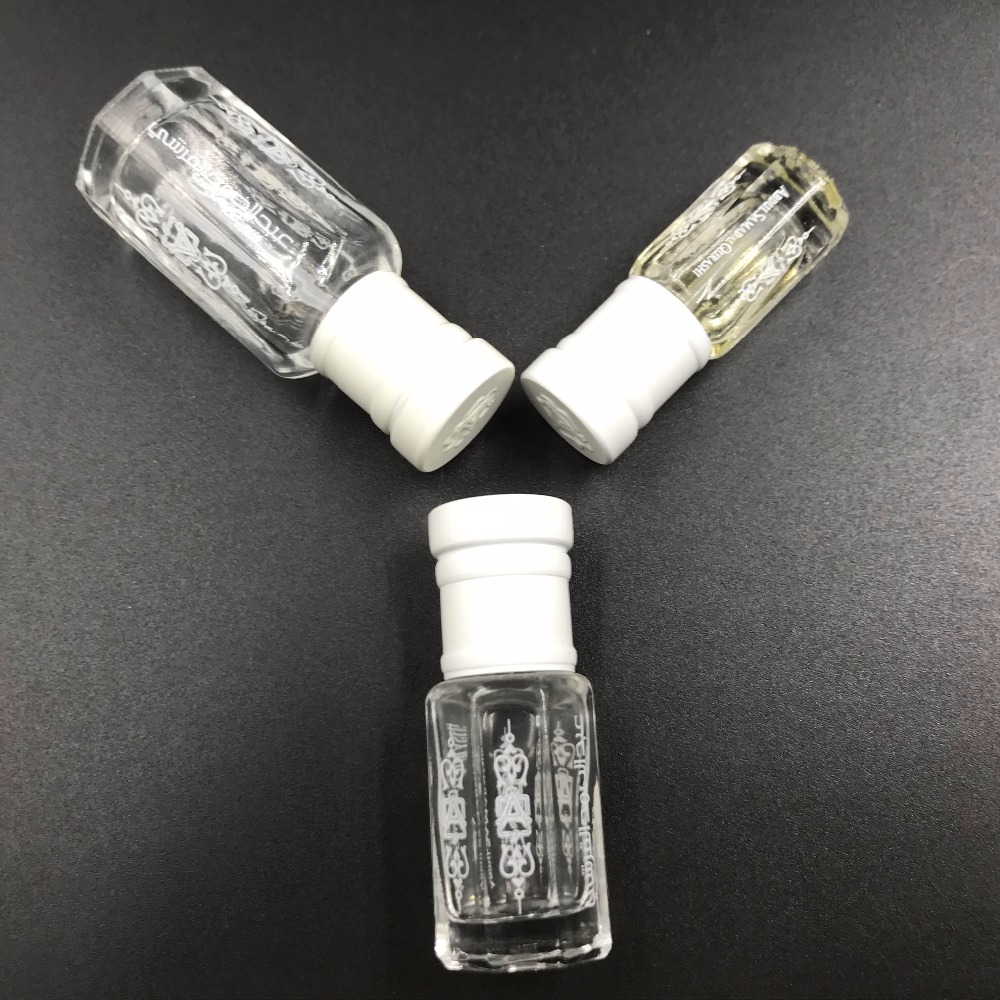 3ml 6ml 12ml hot sale attar oil perfume glass bottle for oud oil