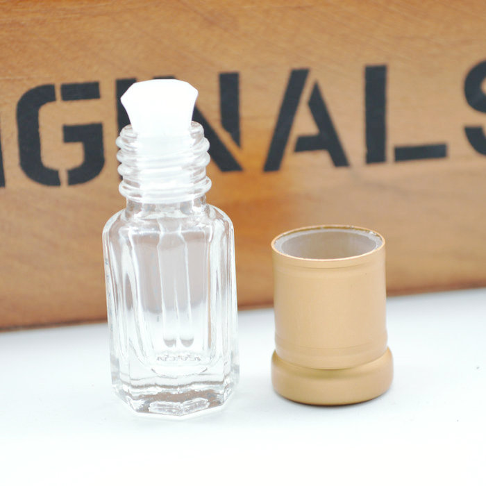 3ml 6ml 12ml octagon attar glass bottle for perfume