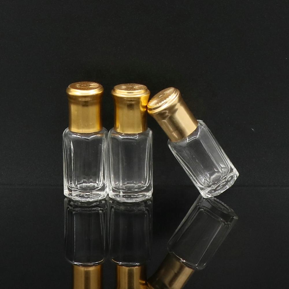 3ml 6ml 12ml octagonal perfume oil/attar bottle wholesale perfume bottles with glass stick