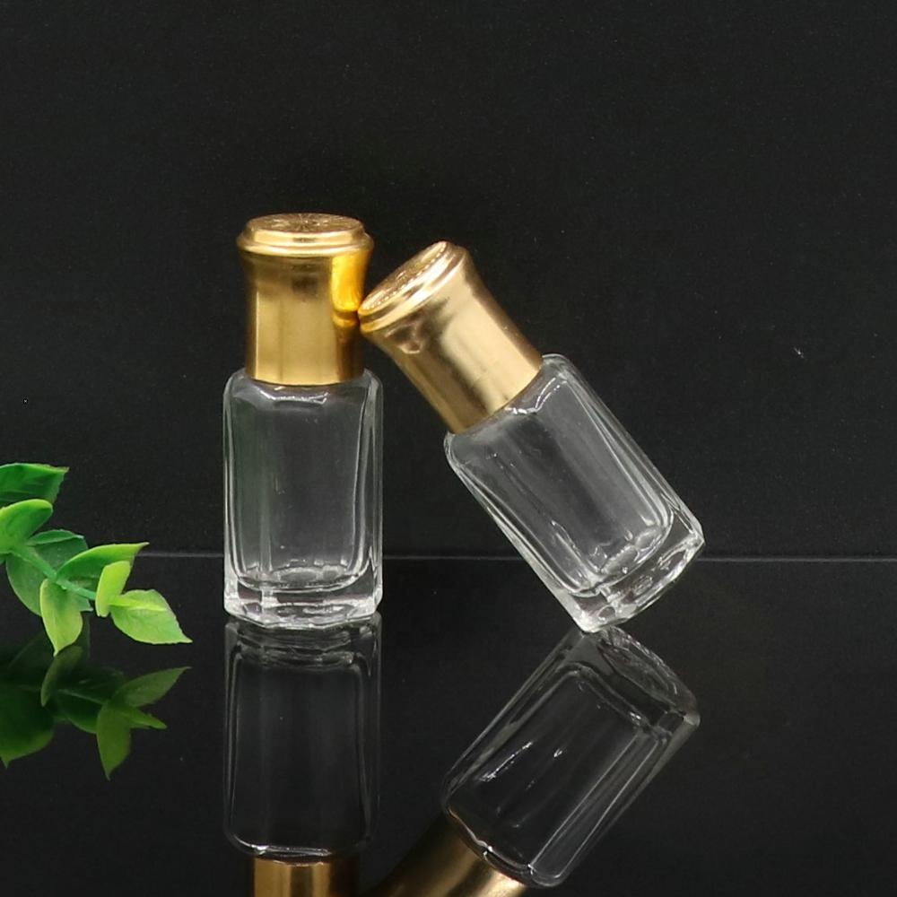 3ml 6ml 12ml octagonal perfume oil/attar bottle wholesale perfume bottles with glass stick