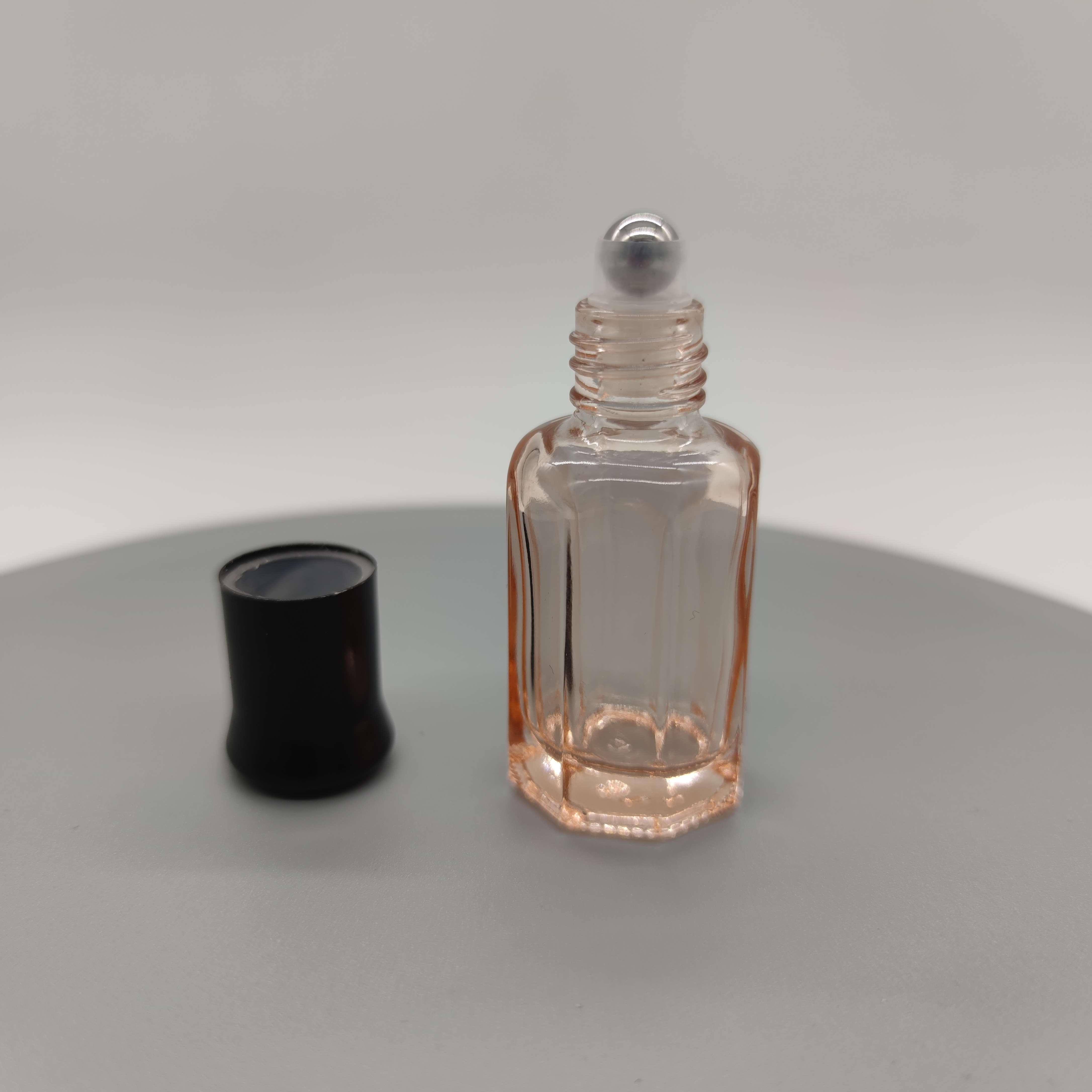 3ml 6ml 8ml 10ml 12ml Glass Bottle Stainless Steel Roller Ball 10ml Gray Blue Pink Perfume Roller Bottle Essential Oil Bottle