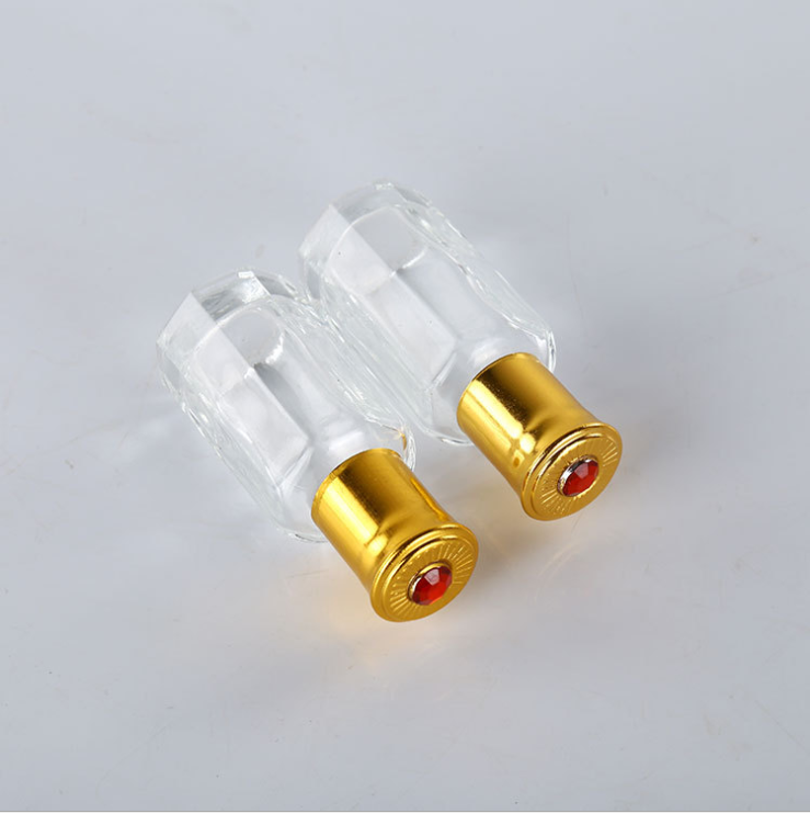 3ml 6ml 9ml 12ml middle east empty luxury glass octagonal ball bottle for essential oil perfume