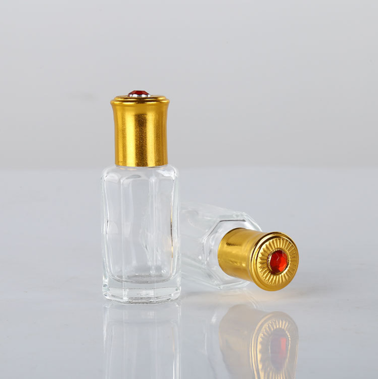 3ml 6ml 9ml 12ml middle east empty luxury glass octagonal ball bottle for essential oil perfume