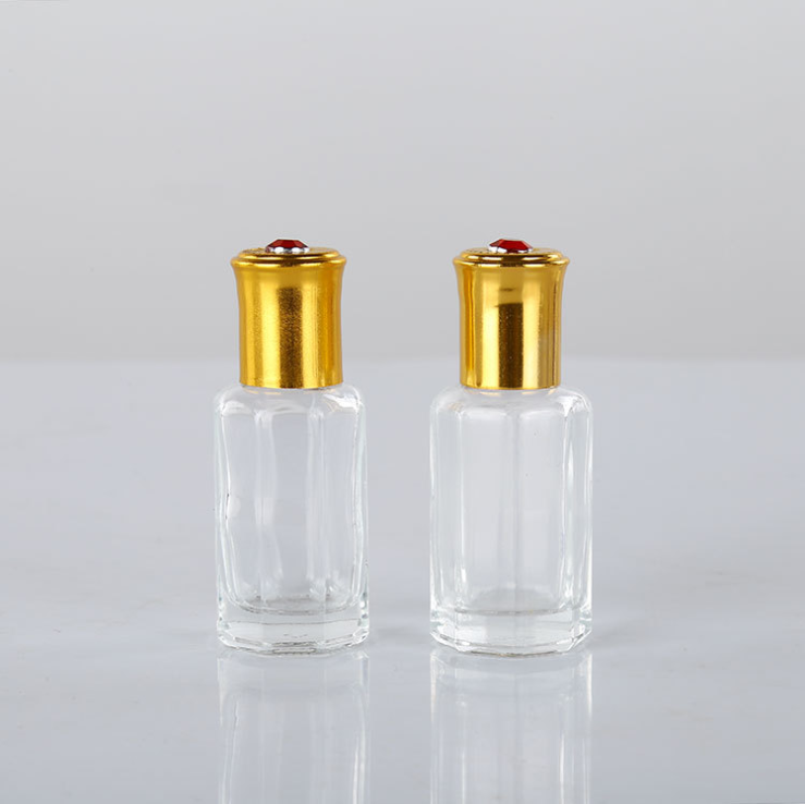 3ml 6ml 9ml 12ml middle east empty luxury glass octagonal ball bottle for essential oil perfume