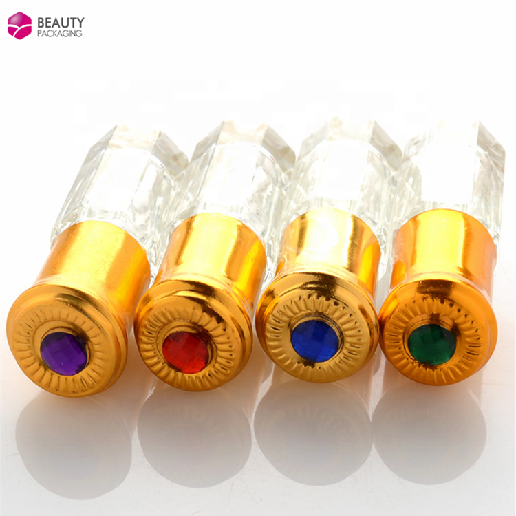 3ml 6ml 9ml 12ml octagonal perfume attar oil roll on glass bottle