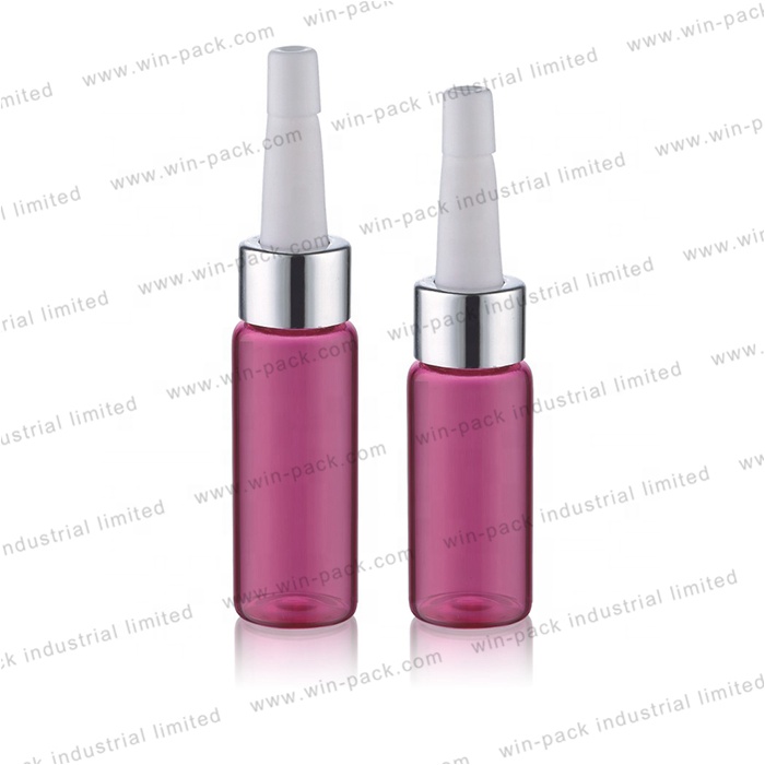 3ml 7ml 8ml pink essential oil containers glass bottles screw cap wholesale