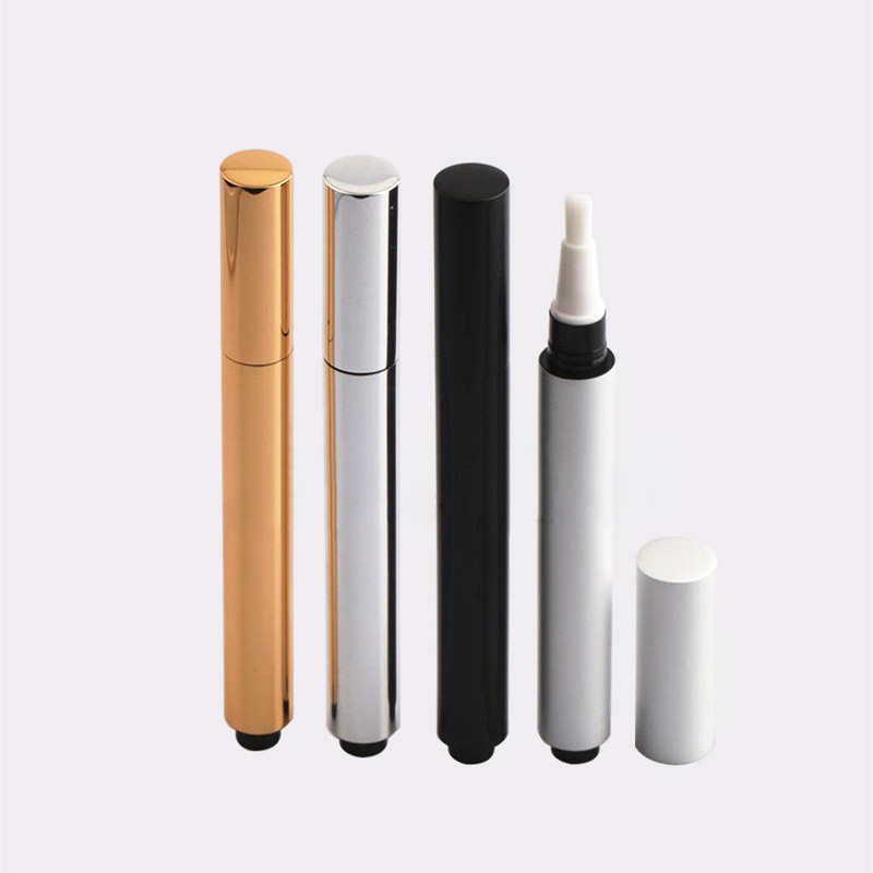 3ml Aluminum empty cosmetic correction cuticle oil click pen with brush