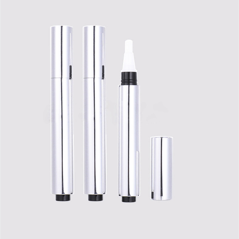 3ml Aluminum empty cosmetic correction cuticle oil click pen with brush