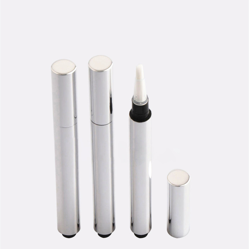 3ml Aluminum empty cosmetic correction cuticle oil click pen with brush