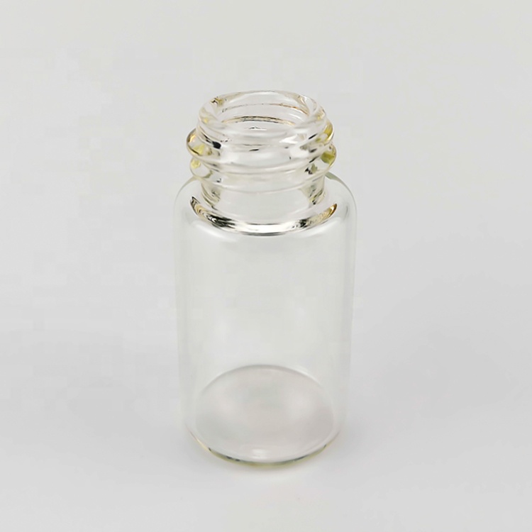 3ml Mini Clear Glass Vial essential oil glass bottle free sample glass packaging for cosmetic