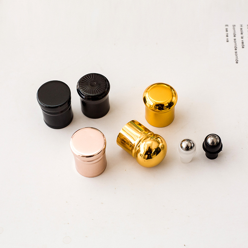3ml Roll On Roller Bottle for Essential Oils Refillable Perfume Bottle Deodorant Containers with Gold lid