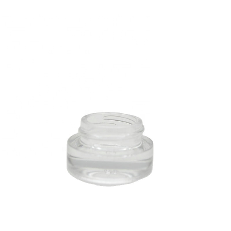 3ml Round Clear Glass Cosmetic Packaging Face Eye Cream Jar