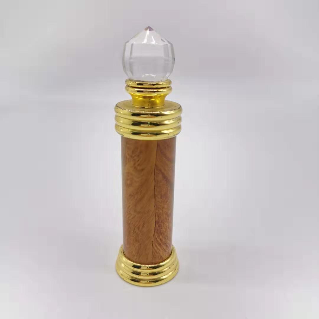 3ml Unique Arabic Style Metal Essential Oil Attar Perfume Glass Bottles with Glass Stick