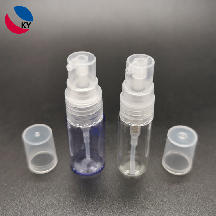 3ml clear cosmetic packaging glass skincare bottle pump serum bottle