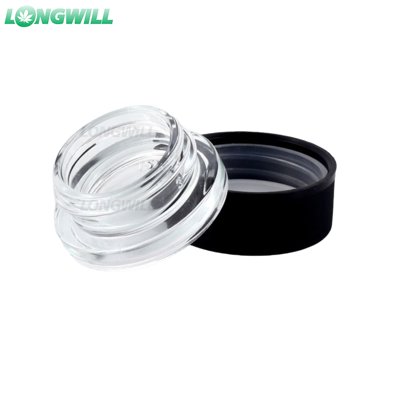 3ml glass jar Wax Containers Clear Color