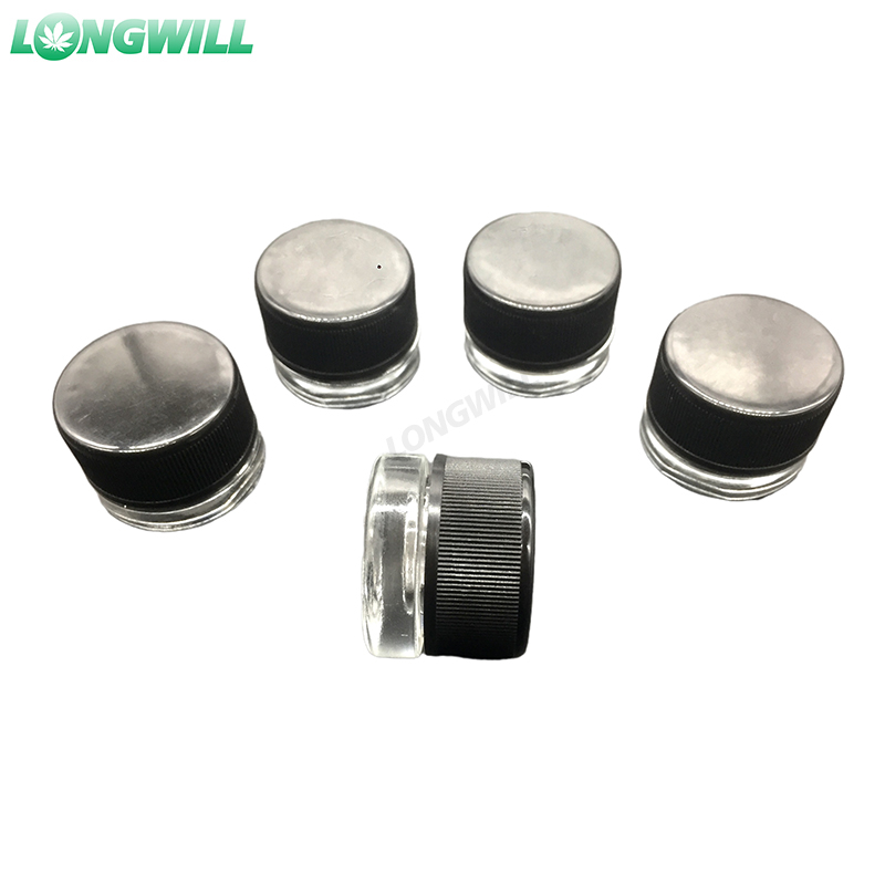 3ml glass jar Wax Containers Clear Color