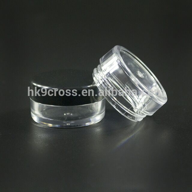 3ml sample travel jars facial, eye, mask cream container 3g small pet plastic jar