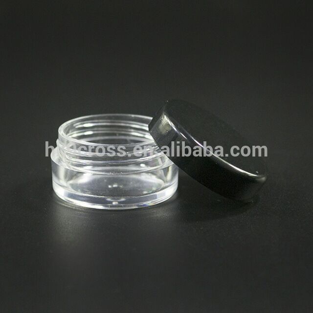 3ml sample travel jars facial, eye, mask cream container 3g small pet plastic jar