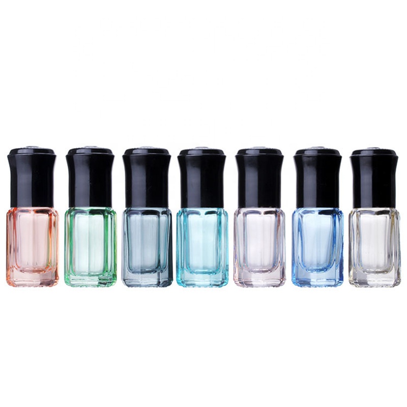 3ml small custom crystal roller glass bottle unique roller glass bottles roll on bottle