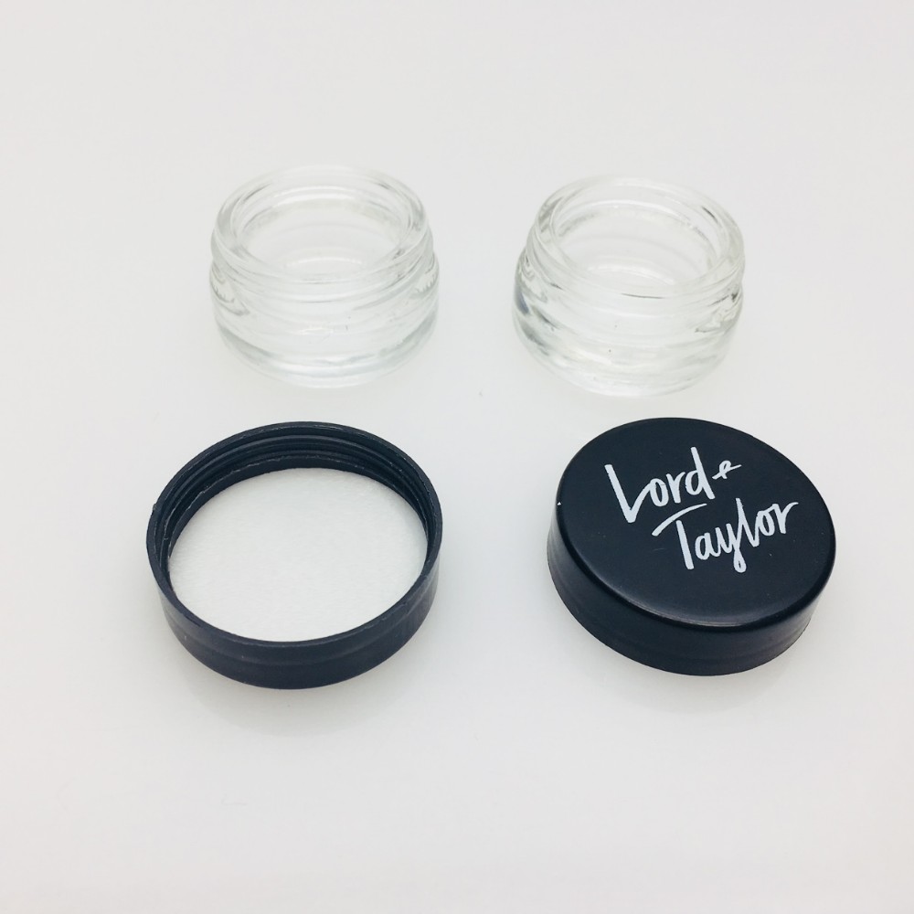3ml5ml10ml15ml20ml30ml 50ml transparent face cream glass cosmetic jar packaging with gold lid