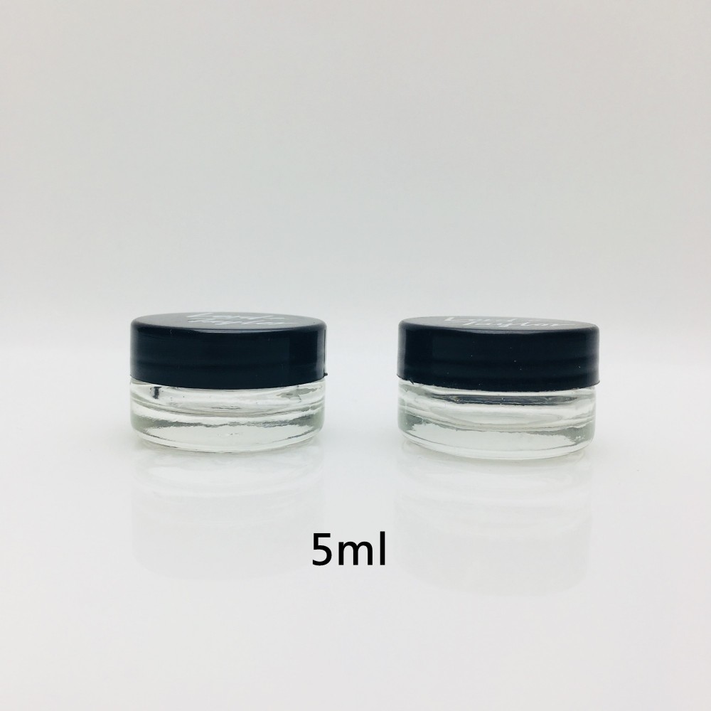 3ml5ml10ml15ml20ml30ml 50ml transparent face cream glass cosmetic jar packaging with gold lid