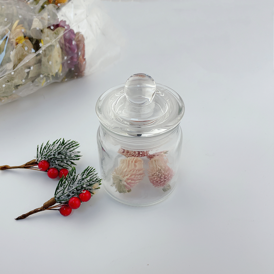 3oz 100ml 80ml 250ml 500ml 700ml Manufacturer Round Empty Storage Mini Cute Glass Mason Cookie Honey Jam Jar with Lid