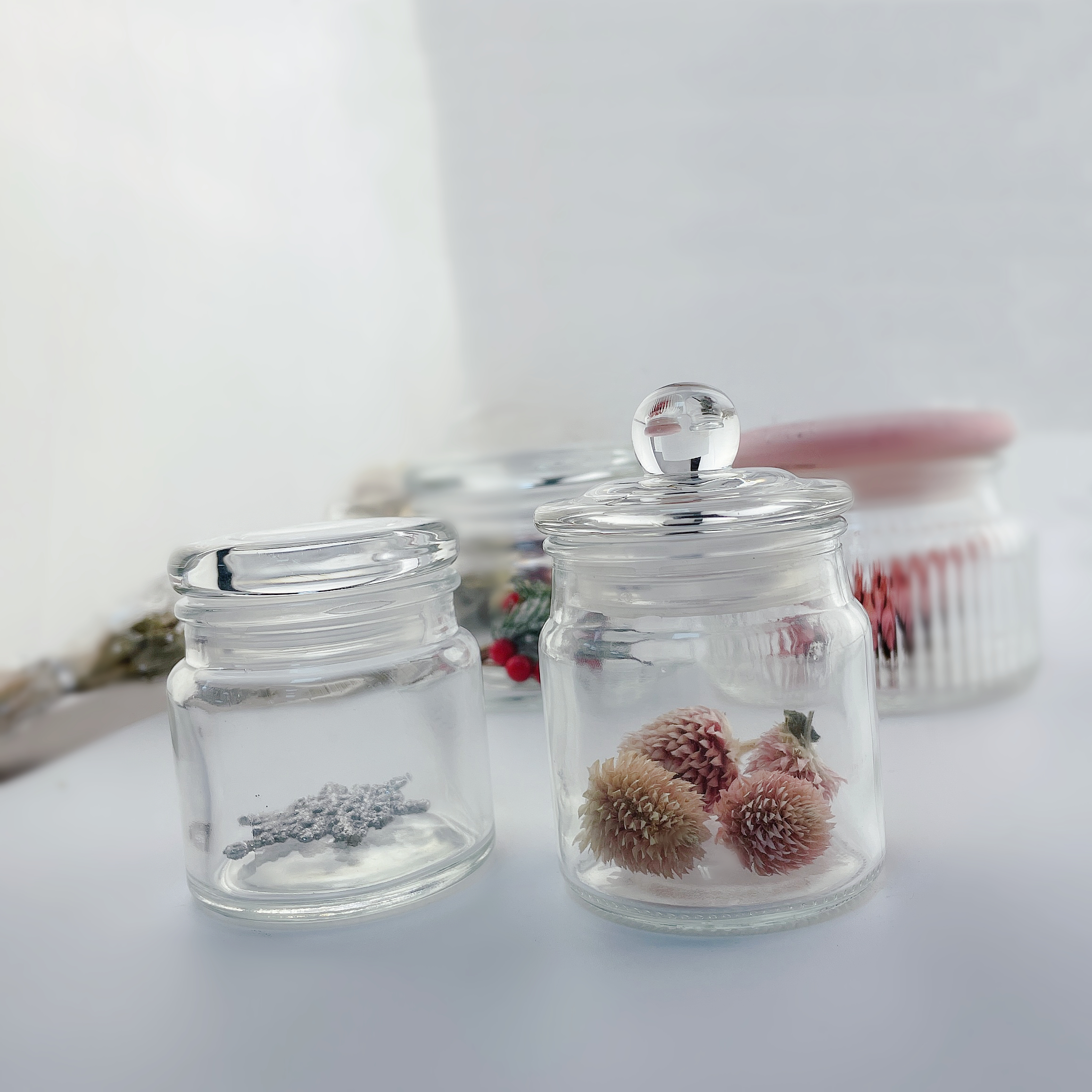 3oz 100ml 80ml 250ml 500ml 700ml Manufacturer Round Empty Storage Mini Cute Glass Mason Cookie Honey Jam Jar with Lid