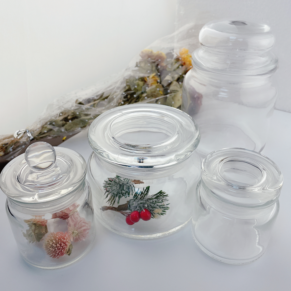 3oz 100ml 80ml 250ml 500ml 700ml Manufacturer Round Empty Storage Mini Cute Glass Mason Cookie Honey Jam Jar with Lid