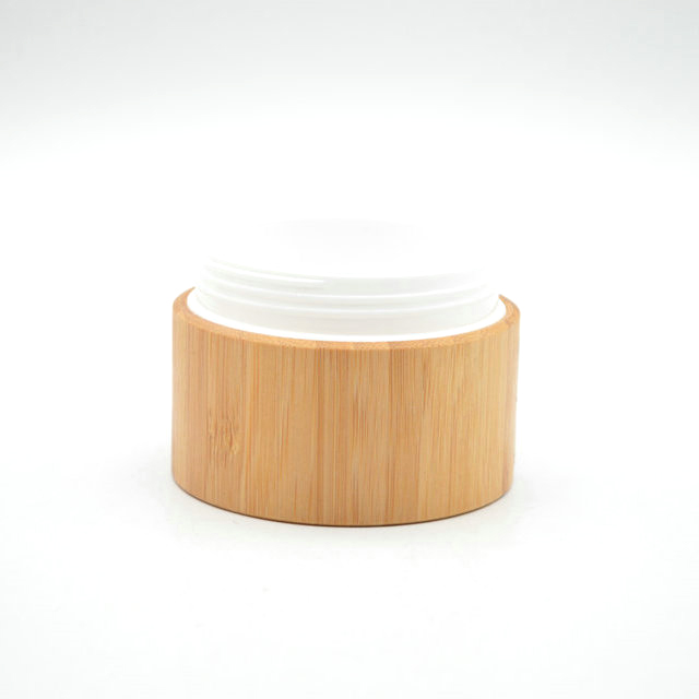 3oz 100ml Bamboo Travel Cosmetic Containers Empty Makeup Face Cream Jars Bottles