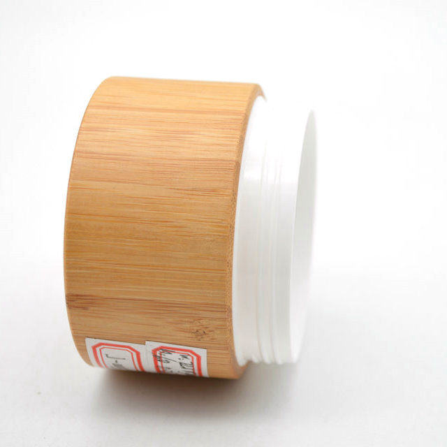 3oz 100ml Bamboo Travel Cosmetic Containers Empty Makeup Face Cream Jars Bottles